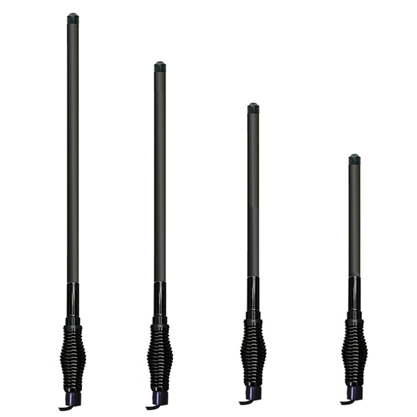 VHF UHF 477MHz VU Dual band 4G Heavy duty barrel spring antenna fiberglass mobile SUV Off-road vehicle radio antenna